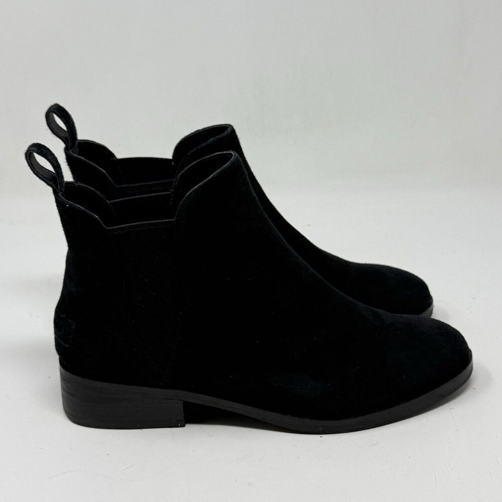 Cole Haan Laina Chelsea Boots Booties Womens 6 B Black Suede Casual Comfort Boho